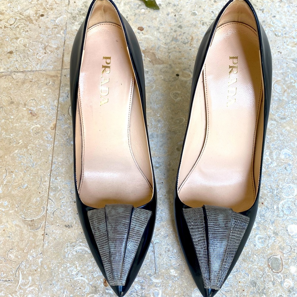 Prada black pumps